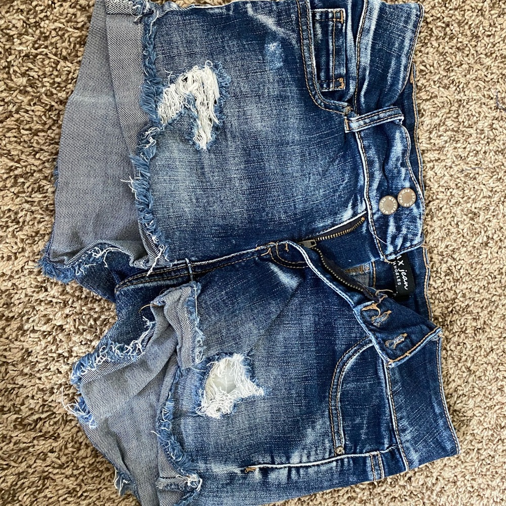 Wax Jean Blue Denim Shorts